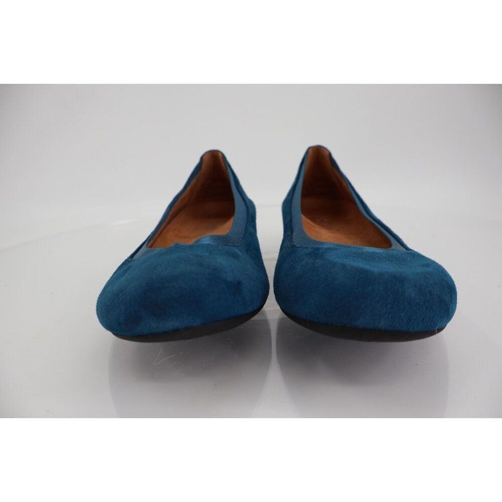 Vionic Anita Womens Ballet Flats Blue Suede Comfort Shoes Size 5 Orthotic - Picture 3 of 13